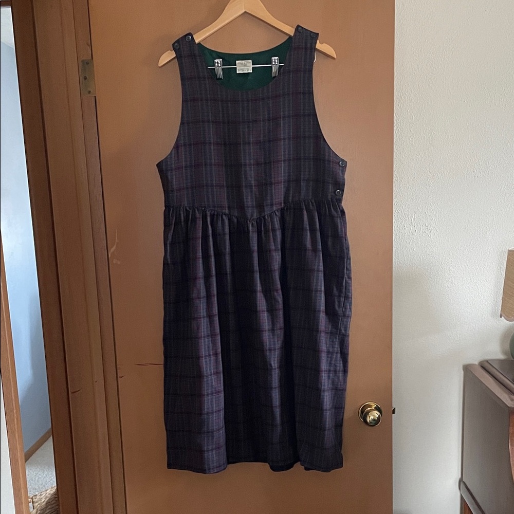 Vintage Laura Ashley Plaid Dress